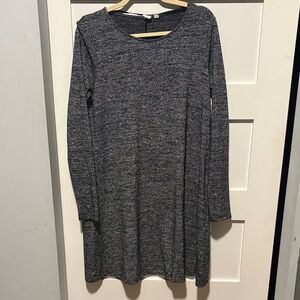 Gray Long Sleeve Dress